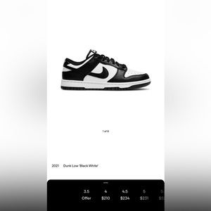 Black & White Panda Nike Dunks
